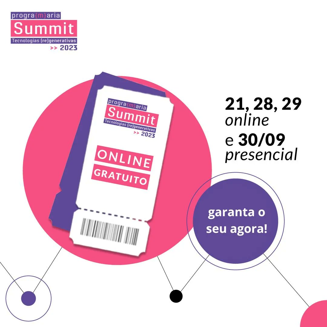 techinrio's tweet image. Prepara pro maior evento de diversidade e inclusão de gênero na tecnologia!
O #PrograMariaSummit2023 vai rolar online nos dias 21, 28, 29 e presencial em SP no sabadão, dia 30 de setembro.
Claro que a diretoria vai colar em peso pra acompanhar esse eventaço!
Curtiu? Então só vem!