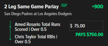 Lineup_Guy's tweet photo. Against lefties Rosario has been ahead of Taylor aside from when Taylor lead off since Mookie was hurt. Mookie is back and I expect Rosario before Taylor in the middle of the order. CZR plays below:

#bettingpicks #GamblingTwitter https://t.co/gvulJas4g4