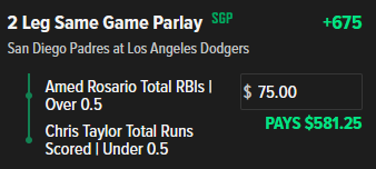Lineup_Guy's tweet photo. Against lefties Rosario has been ahead of Taylor aside from when Taylor lead off since Mookie was hurt. Mookie is back and I expect Rosario before Taylor in the middle of the order. CZR plays below:

#bettingpicks #GamblingTwitter https://t.co/gvulJas4g4