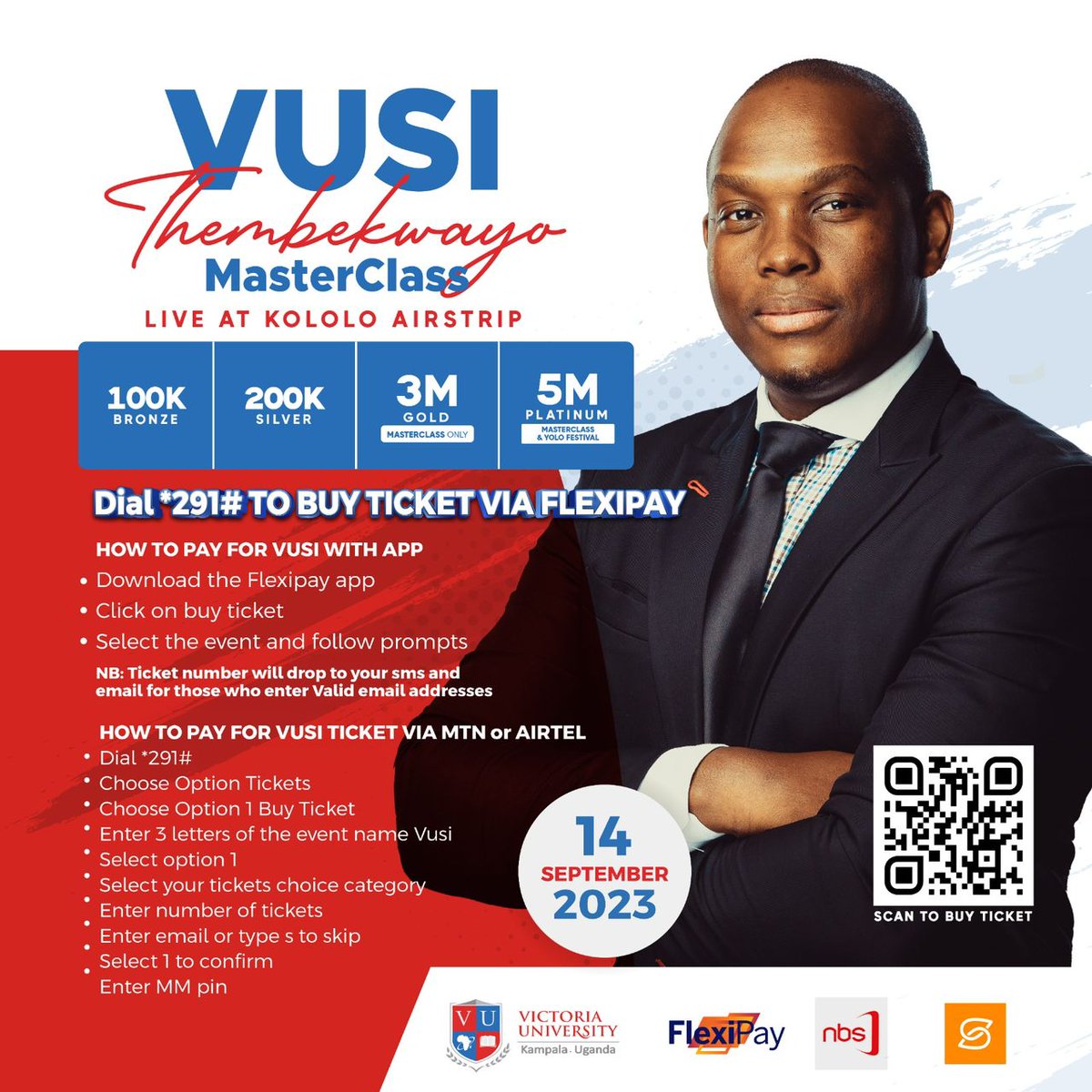 chrisgava_ug's tweet photo. Tomorrow(14th September,2023) is the day that @VusiThembekwayo will be with @VUKampala at kololo in a #MASTERCLASS  
Come feel the flow of knowledge from it's epitome. https://t.co/ph0Qpfgzgh