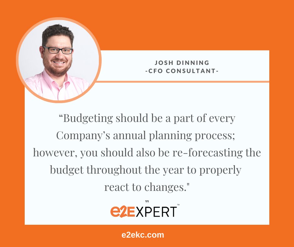 e2E_KC's tweet photo. Is your business doing this? Our #e2Expert Josh Dinning has a tip on what your company should be doing to stay on top of annual planning and the budget. https://t.co/BDq0JV6VtQ