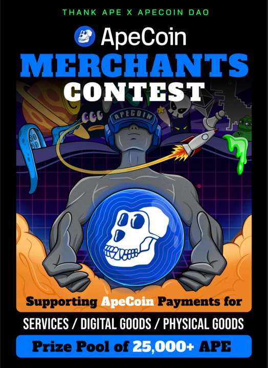 ThankApe's tweet photo. 🔔 CONTEST TIME 🔔

Thank APE is rewarding 25,000+ $APE to those shaping the future of @ApeCoin!

If you are a merchant accepting $APE payments for

💫 Services, Digital Goods, or Physical Goods 💫

Our ApeCoin Merchants Contest is your chance to make a huge impact for our DAO👇 https://t.co/C0R4vcWd0o