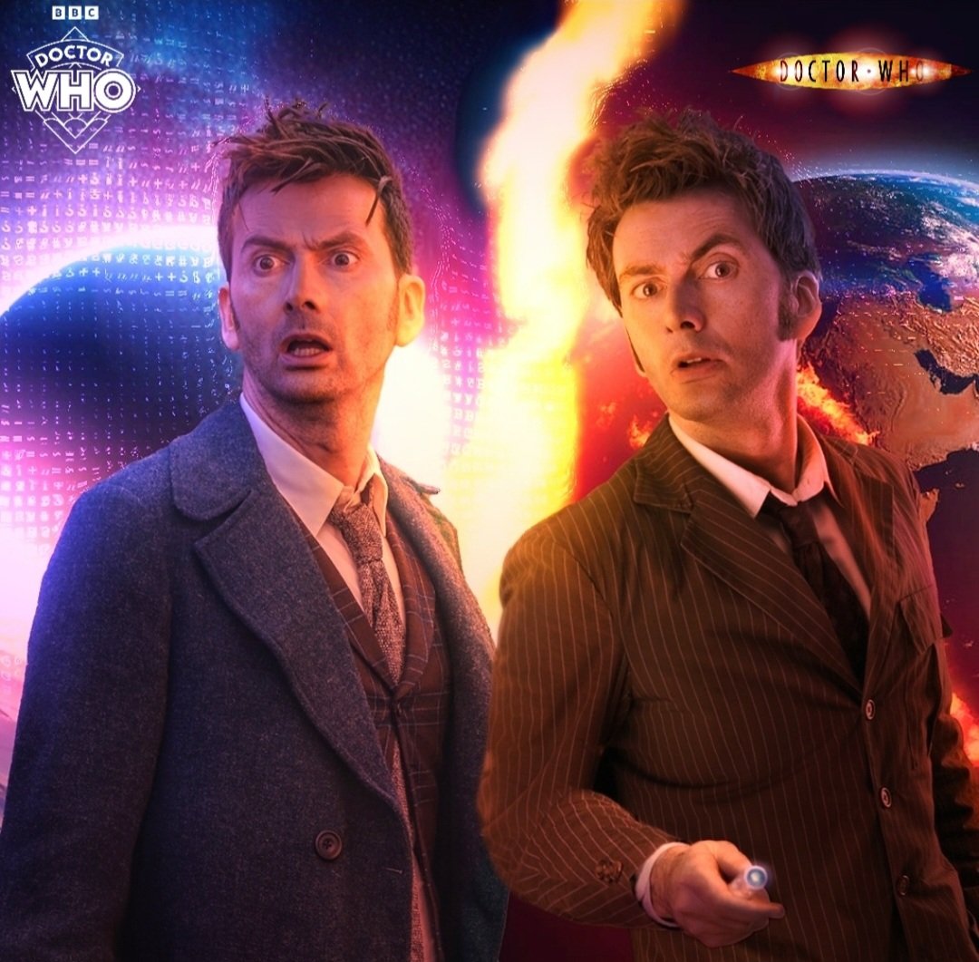 DeneaDubs's tweet photo. I'm so excited for David Tennant's return as the doctor!

So much so that I made this, comparing the 14th to the 10th. Still hasn't lost that doctorish charm! #DoctorWho #DavidTennant #fanart #doctorwhofanart #doctorwho60th #bigfinish https://t.co/BE9BUZqUYm