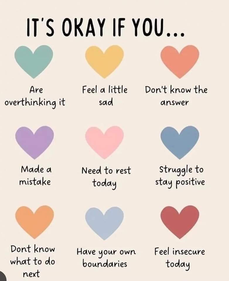 A little reminder from happy strokes 😊 It is absolutely okay ♥️ if you know a young person who is struggling with this..each school in the East Riding will have a school nurse drop in to help support them ♥️