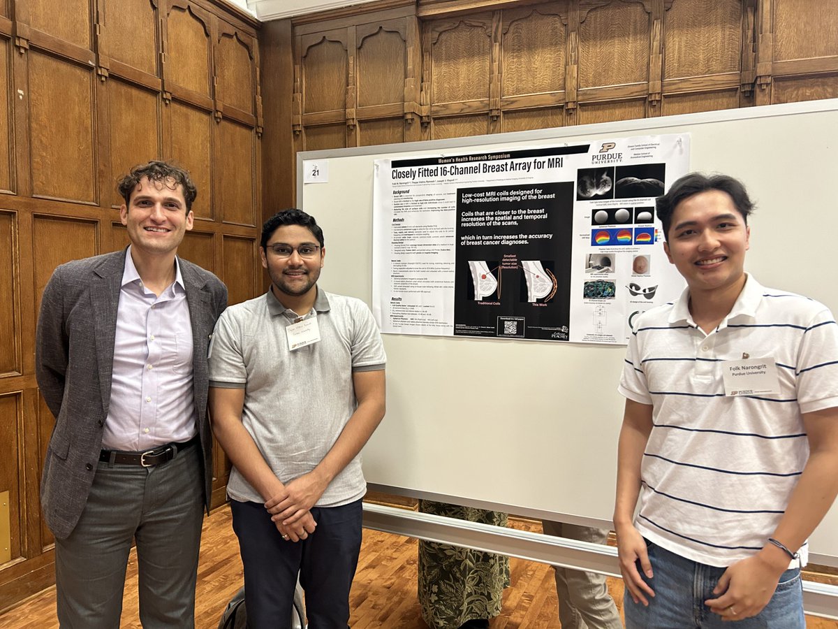 MriPurdue's tweet image. Congratulations to Nathan Ooms (Dydak) and Folk Narongrit (Rispoli) for winning posters at this year&apos;s annual WGHI Symposium!
purdue.edu/discoverypark/…