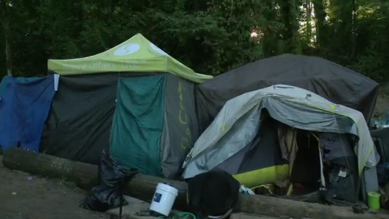 HannahknowlesTV's tweet photo. Notices are posted surrounding the camp that 25th Ave South will be closed starting Thursday at 8:30 AM to begin the removal process. @komonews An estimated 100 people are believed to be nestled in the greenspace where the encampment has formed. #Seattlehomeless #ProjectSeattle https://t.co/oTHE1brjaC