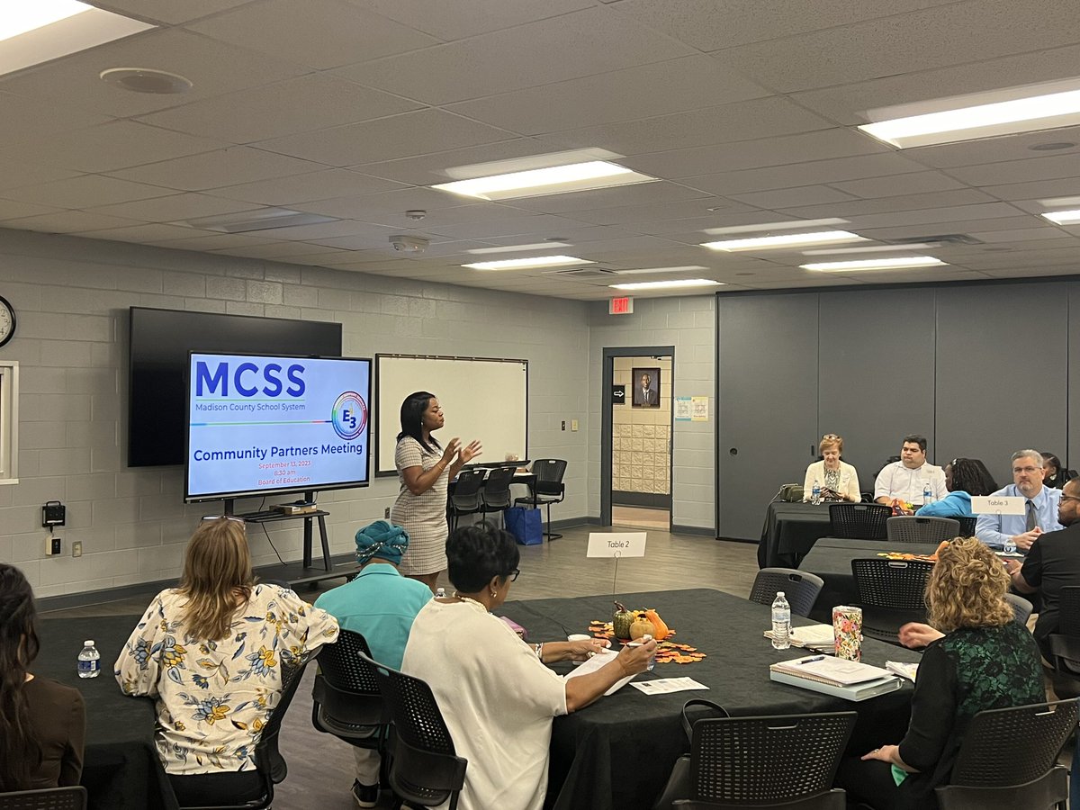 Full house at our <a href="/MadCoSchools/">MadCoSchools</a> community partners meeting. Such a joy to see a FULL auditorium of people and organizations who are passionate about working with our district to help students and their families thrive! #wholechild