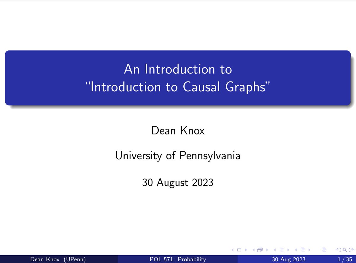 One of the best things I did at the last APSA was attending the DAG pre-conference workshop. It was so useful that I thought the lectures could've been recorded and shared, just like AEA does. Huge thanks to @dean_c_knox, Carlos Cinelli, @cdsamii, Adam Glyn, and @guilhermejd1!