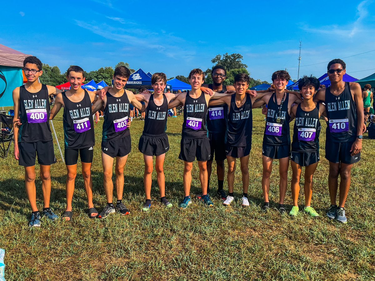 gahsxctf's tweet image. Glen Allen XC - 3rd place at the 2023 Pole Green Classic 🥉