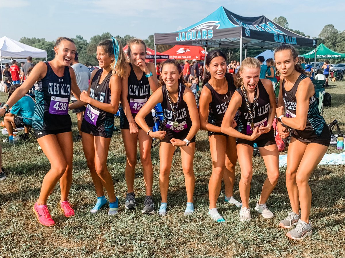 gahsxctf's tweet image. Glen Allen Girls - 2023 Pole Green Classic Runner-Ups!