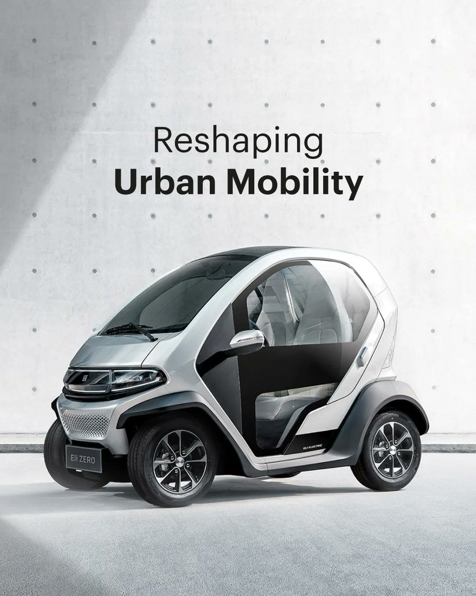 Eli ZERO: Tailored for today's urban rhythm. Bridging past legacies with future visions. Navigate city streets the modern way. 
#Eli #EliElectricVehicles #EV #ElectricVehicle #NEV #SustainableMobility #UrbanMobility #TheNewAtoB