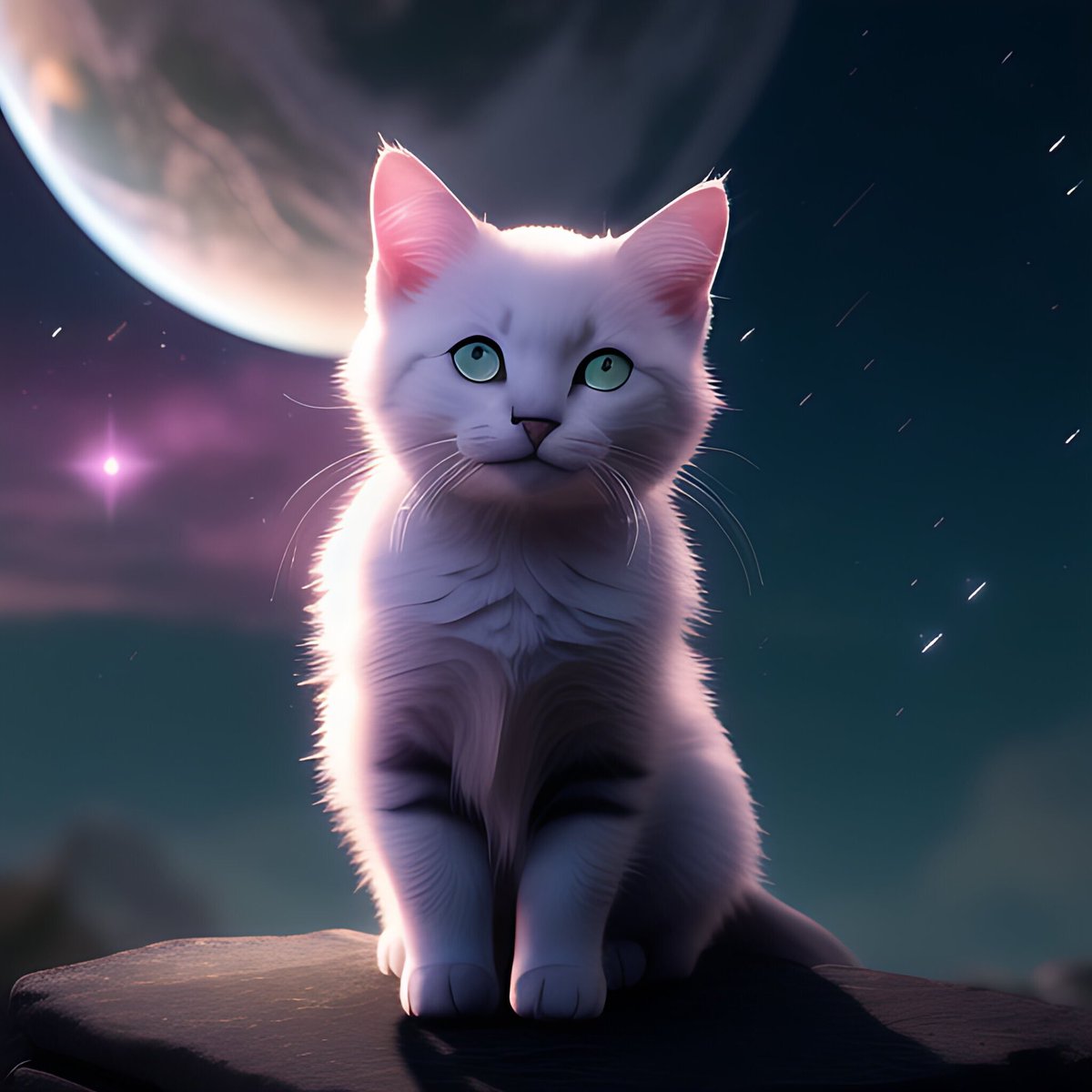 ✨ Good night, X! 💕

🌙 Time to recharge for more adventures.

And speaking of adventures..

🚀 Look who's exploring the cosmos tonight… 

– a cute kitty in space! 😺🌌 

Good night, everyone, and dream of adventures among the stars. ✨ 
#KittyInSpace #GoodNight #CosmicDreams…