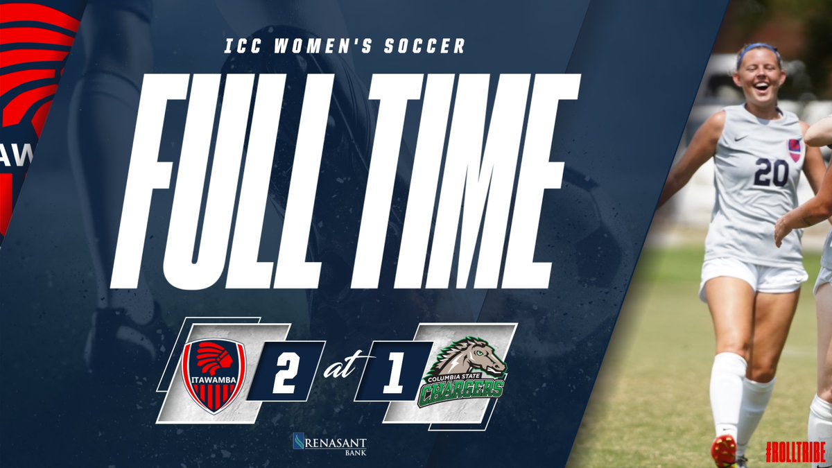 LetsGoICC's tweet photo. #ICCWSC - It was a battle of undefeated teams in one of the @NJCAA_Soccer Spotlight Games of the Day.

The Lady Indians (8-0-0) earn a 2-1 win at Columbia State (7-1-1) #RollTribe https://t.co/wZNhxvSLzc