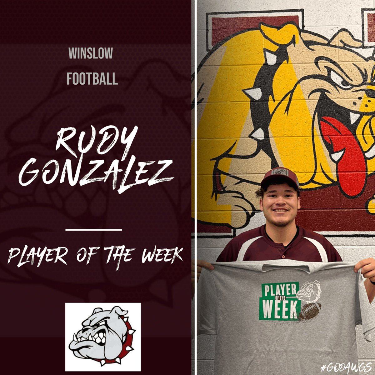 Congratulations Week 4 Player of the Week, Rudy Gonzalez! Great performance in a 14-13 Victory over Flagstaff