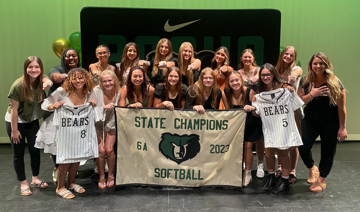 Marques Reischl (@marquesreischl) on Twitter photo Incredibly proud of this group of players and coaches! They got their rings and banners today! 
2023 State Champs! π»π₯π₯
#togethery <a href="/basha_softball/">Basha Bears Softball</a> Incredibly proud of this group of players and coaches! They got their rings and banners today! 
2023 State Champs! π»π₯π₯
#togethery <a href="/basha_softball/">Basha Bears Softball</a>