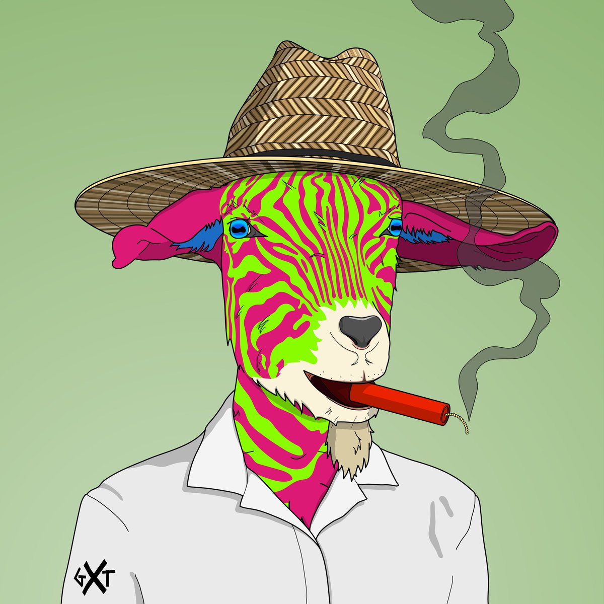 PointsMD's tweet photo. 🚨🚨Goat Giveaway 🚨🚨

I am giving away this @adaGOATS Radiant Zebra Goatia!  There are only 36 out of 13,875 Goatia that exist!  

Just follow @PointsMD and tag people or comment if you want. 

Winner picked in 48hrs 🐐

#LFGoat https://t.co/NMZAibH8xX