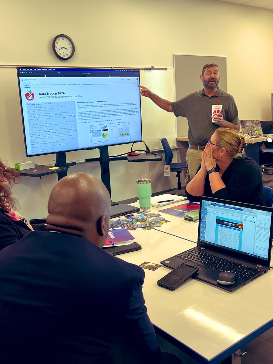 After all of the excitement with school tours at both @GMMS_AISD and @Clifton_CDS, we engaged in high-level discussions and high-impact learning around school accountability. Thank you @region13, @AustinISD_CDA, and our super secondary team for your leadership.