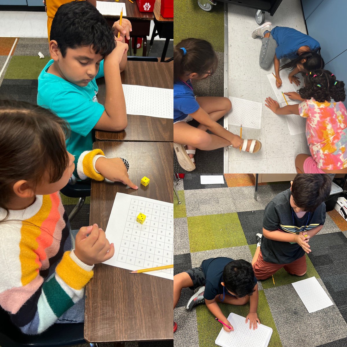 Cristela Garza (@classgarza) on Twitter photo Students got competitive racing to 100. They rolled dice added the number and kept track of their total on a 100โs chart. <a href="/BluebonnetRRISD/">BluebonnetElementary</a> Students got competitive racing to 100. They rolled dice added the number and kept track of their total on a 100โs chart. <a href="/BluebonnetRRISD/">BluebonnetElementary</a>