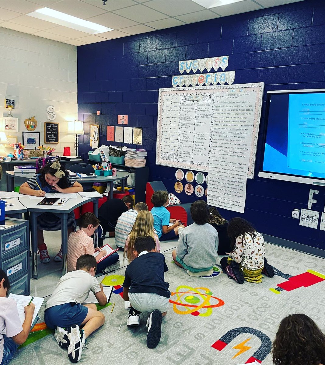 tinastarnes79's tweet photo. Students are loving our Success Criteria wall for FQT #2! We are writing about Why and How scientists explore the sea! 🤿🤿🤿 #LCEWolves #StarnesStars #SumnerAchieves #JacquesCousteau https://t.co/TPQr0b2B2v