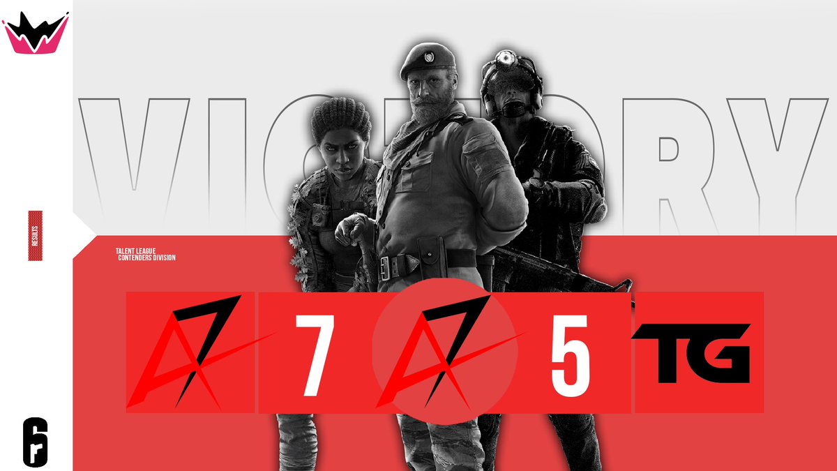 We take a crazy Win against "Турэцкага Гарбаты"!

Onto the next team! This makes us 1-1 In TL 👀
⚔️7-5⚔️

<a href="/TalentRainbow6/">Talent League R6</a> 

Roster Lineup:
👤:<a href="/alphxsm/">🇮🇹⁶₆⁷</a> 
👤:@Kataa_667 
👤:<a href="/EJkozenR6/">EJkozen</a> 
👤:<a href="/SxBad1/">Enzo "Enz0" Hem</a> 
👤: @Ambigous01 

#eSports #Rainbow6Siege #ArriveUp #Gaming