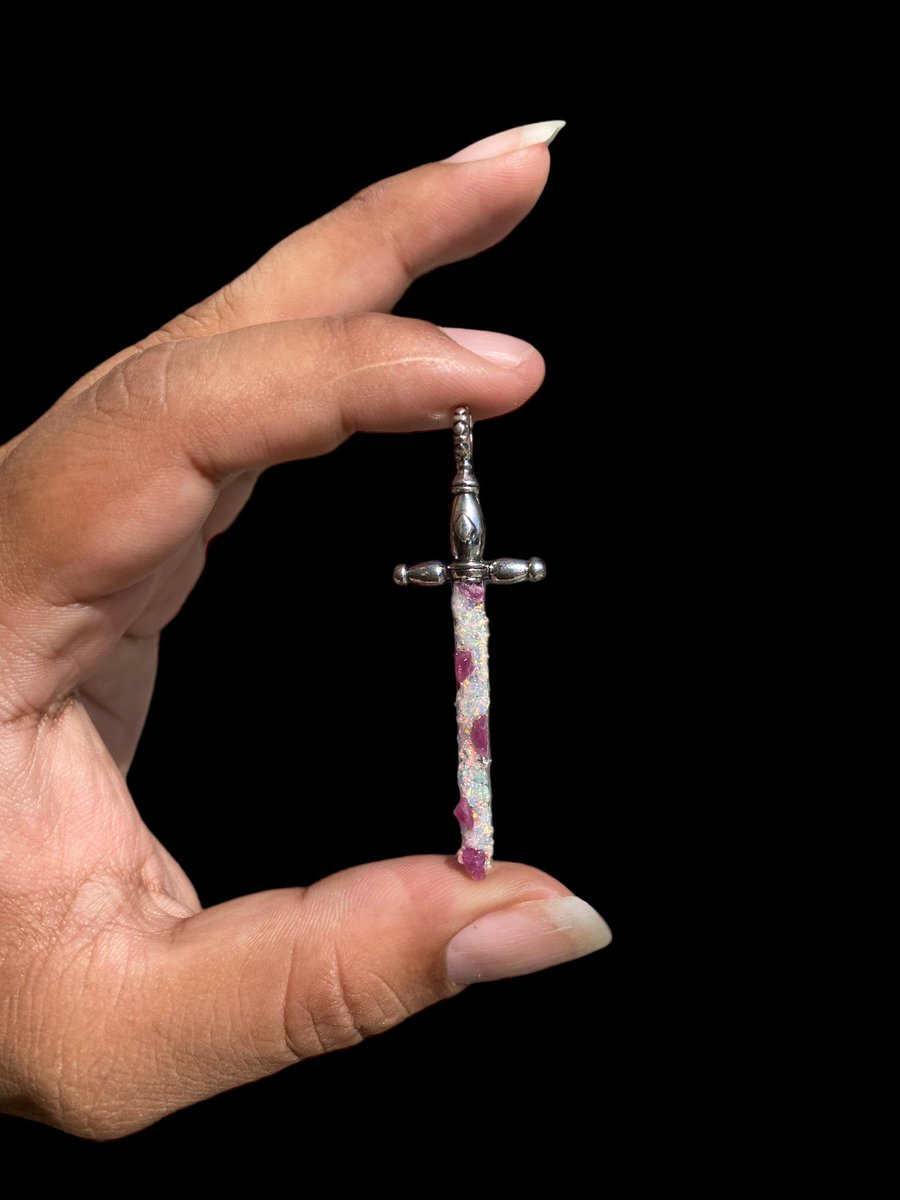 ForagedNature's tweet photo. Opal ✖️ Ruby Sword https://t.co/jcvOd5S6K0