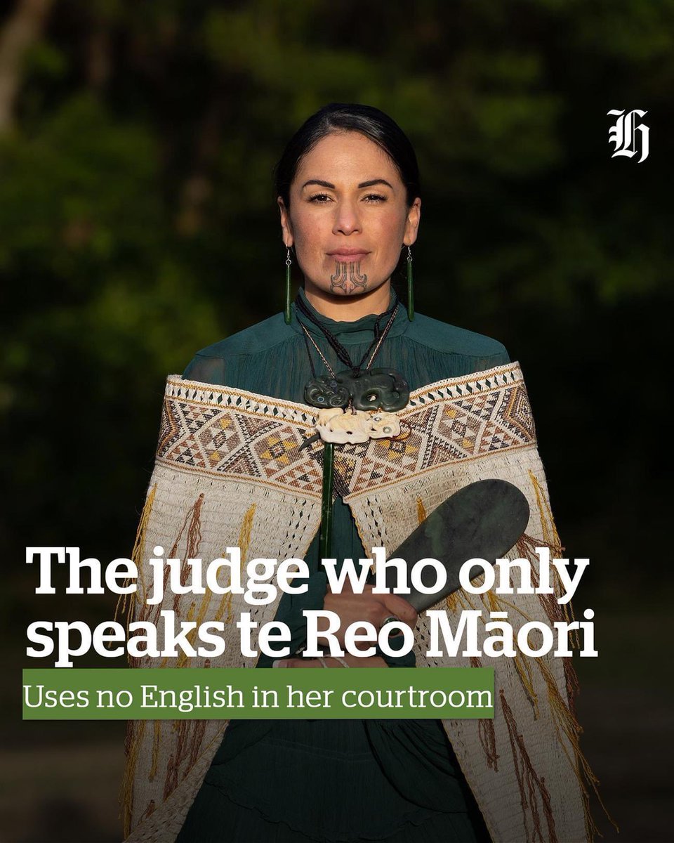 Judge Alana Thomas (Ngāti Rehia, Ngāti Kuri) went from never speaking te reo Māori to it being the only language she would use in the country’s courtrooms.

Full story: 🔗 tinyurl.com/tereocourtsnzhh

#tewikiotereomāori 
#kiakahatereomāori