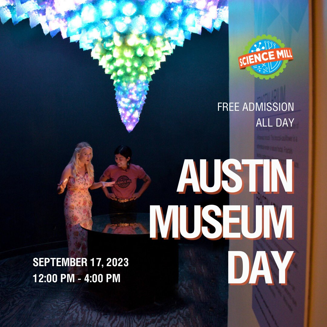 Austin Museum Day is this Sunday - and we are proud to be celebrating with other fantastic museums in the area!🌟 Come celebrate this day of wonder and learning with us - admission is FREE all day! Doors open at 12pm ✨