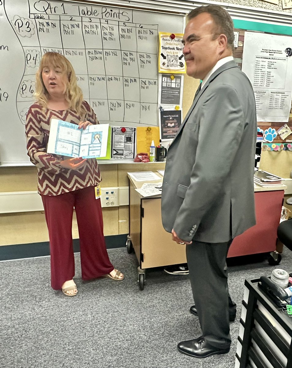 County Superintendent Ted Alejandre  visited AVID at GYJH. AVID helps to increase college and career readiness, critical thinking and oral speaking skills. Students with AVID experiences perform exceptionally well in high school including a 96% A-G completion rate!