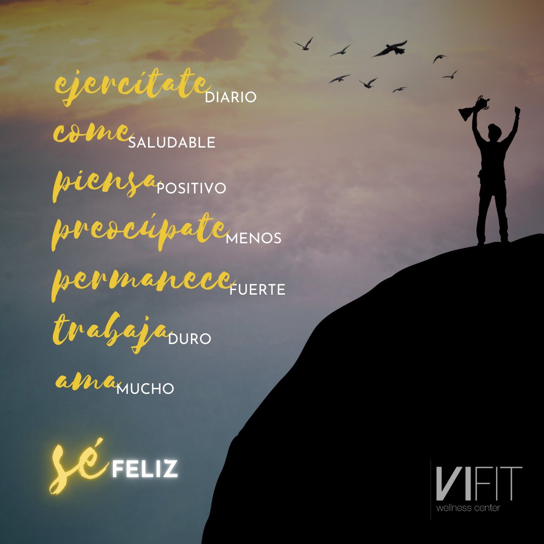 Vienes a esta vida a SER FELIZ.

Si quieres una asesoría personalizada puedes agendar cita con nosotros en:
😉👇🏻
📱55 1674 8439 
📨vifitmx@gmail.com
💻 vifit.mx