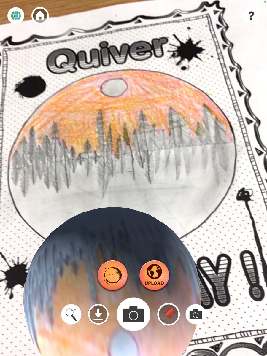 bowiemslibrary's tweet photo. Thank you #MelindaEstrello for helping us celebrate #InternationalDotDay in the library by reading #TheDot @peterhreynolds and using the #Quiverapp to scan our dots. #3DAugmentedreality @IrvingLibraries @Sra_Ibarra_ https://t.co/jb1FsGkNWg
