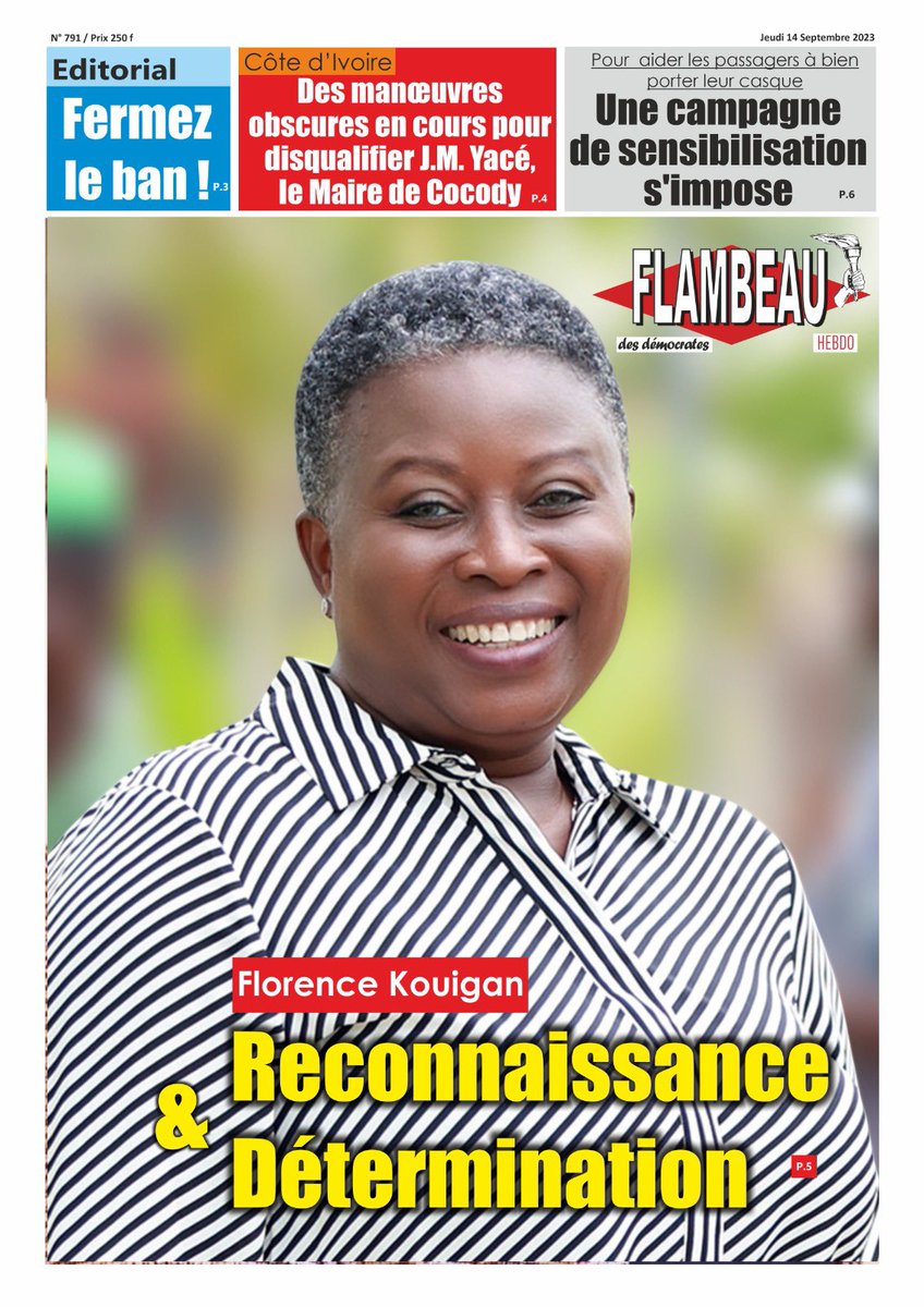 loiclawson1's tweet image. Ce jeudi dans les kiosques avec la nouvelle porte parole du gouvernement @YawaKouigan #Togo. #Yacé victime de complot en #CI #Abidjan #Cocody