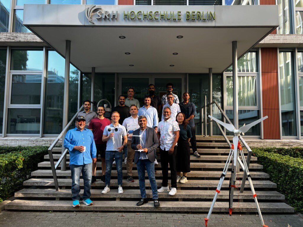 abdulka26476162's tweet photo. I am delighted to have conducted the 4th edition of #GSAN's international Wind Industry Training at SRH Berlin University of Applied Sciences (GSAN-iWIT2023), which was organized by SRH Berlin University of Applied Sciences, #GSAN and Green Energy Academy

https://t.co/lhp5VPj5rZ https://t.co/3j7X7dsNtf