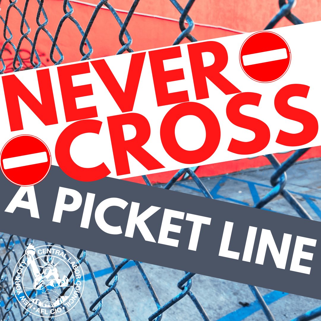 CentralLaborNYC's tweet image. Never ever.