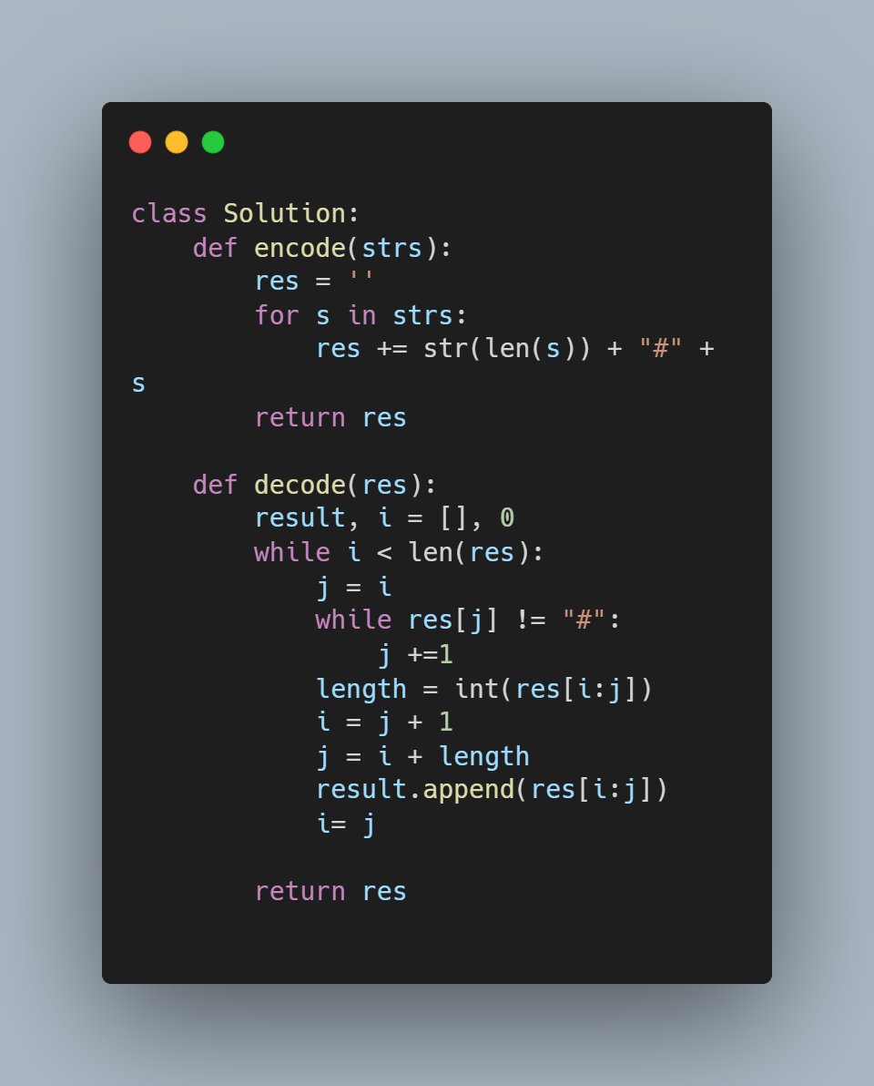 _JosiahAdesola's tweet image. It&apos;s Day 5.

Encode and decode problem solution

#50daysofLeetcode #DSA #Python