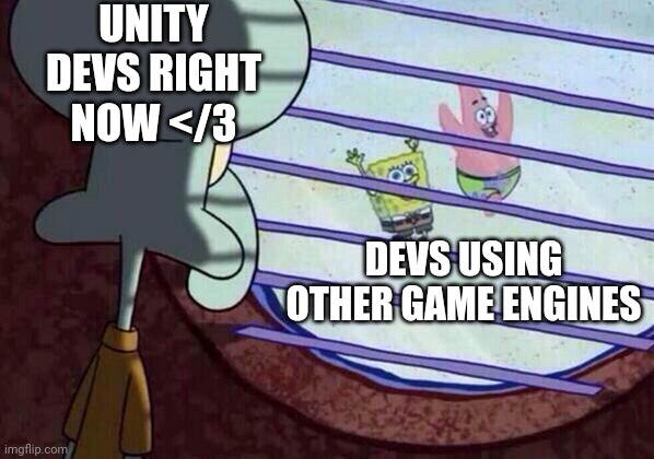 Use this post for #unity3d memes. We  all need a good laugh. 

This meme ain't #madewithunity