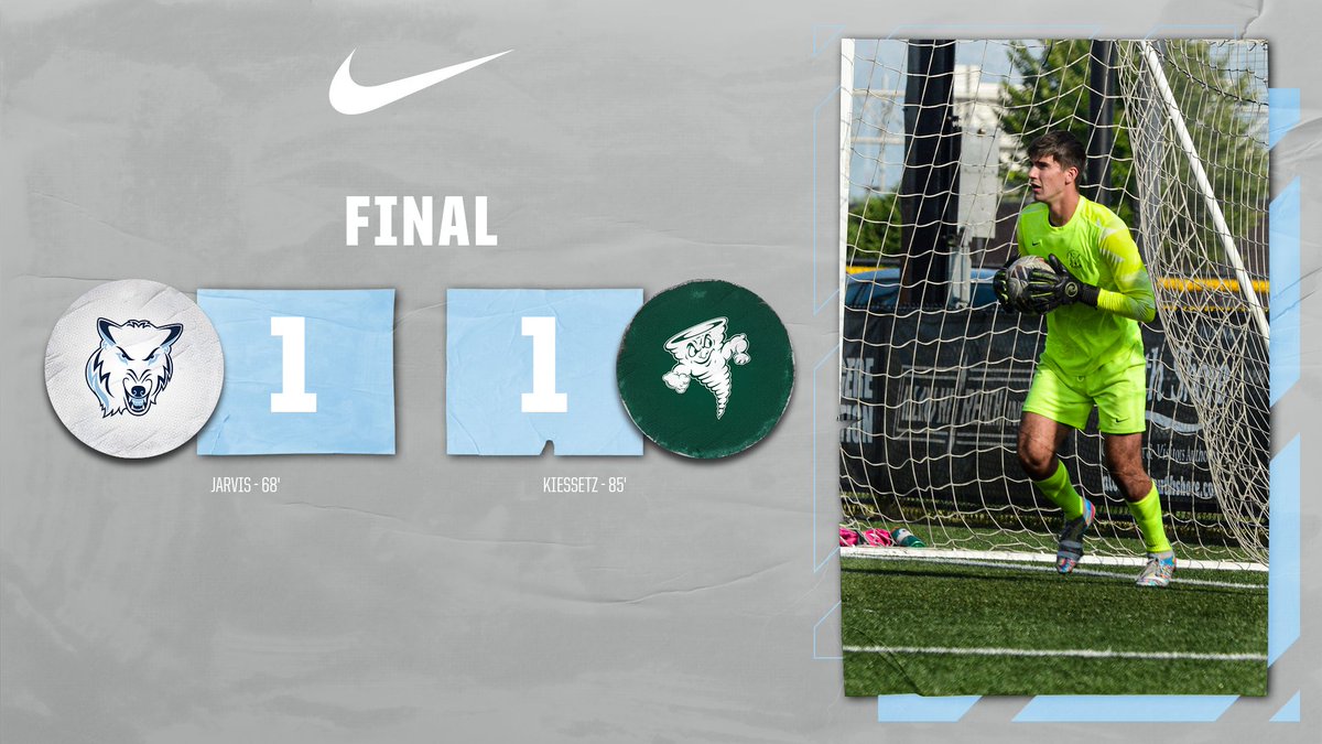 ⚽️ FINAL | Late Goal By Lake Erie Forces a 1-1 Draw With @Northwoodmsoc. Jarvis adds his @GreatMidwestAC leading 6th goal! Gjelaj's 10 saves leave him 4 shy of the all-time NU saves record held by Mike Hufstader ('03-'06) at 258! #RollTimbys🐺 gonorthwood.com/x/ebgsz
