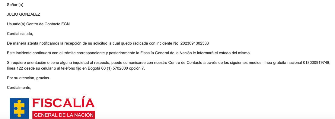 Presentamos denuncia penal y disciplinaria contra los responsables de los ataques sistemáticos: sin fundamento, ni pruebas contra nuestra campaña.  

No permitiremos que nuestro compromiso con la vida se vea interrumpido, y coaccionada con el miedo.