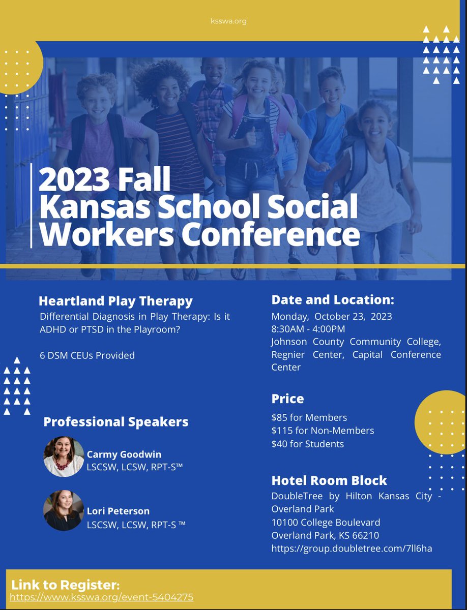 KansasSSWA's tweet photo. KSSWA Fall Conference 2023 https://t.co/zNHfE4Dqqx