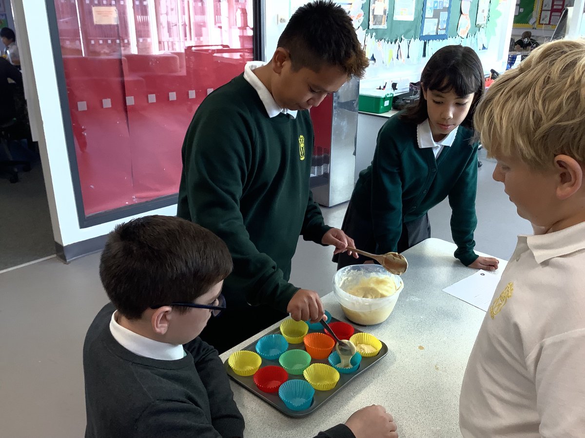 StMarysLargs's tweet photo. Miss C’s class had fun baking tasty cupcakes, which they then wrote wonderful procedural texts about! It was a great way to explore adverbs in a real-life context, and a treat to reward super writing! 🌟
#LiteracyAcrossLearning #RRS #Article28 #Articl29 #Article31 @AliAllan_PLL https://t.co/lNjjjSzsaG