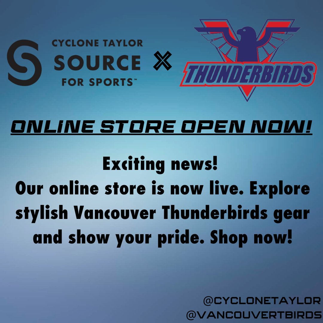 🚀 Discover the Thunderbirds Spirit! 🛍️ Our Online Store is NOW OPEN! Unleash your inner Thunderbird with our stylish apparel and gear. Get shopping today! Click this link to explore the site: linktr.ee/cyclonetaylor