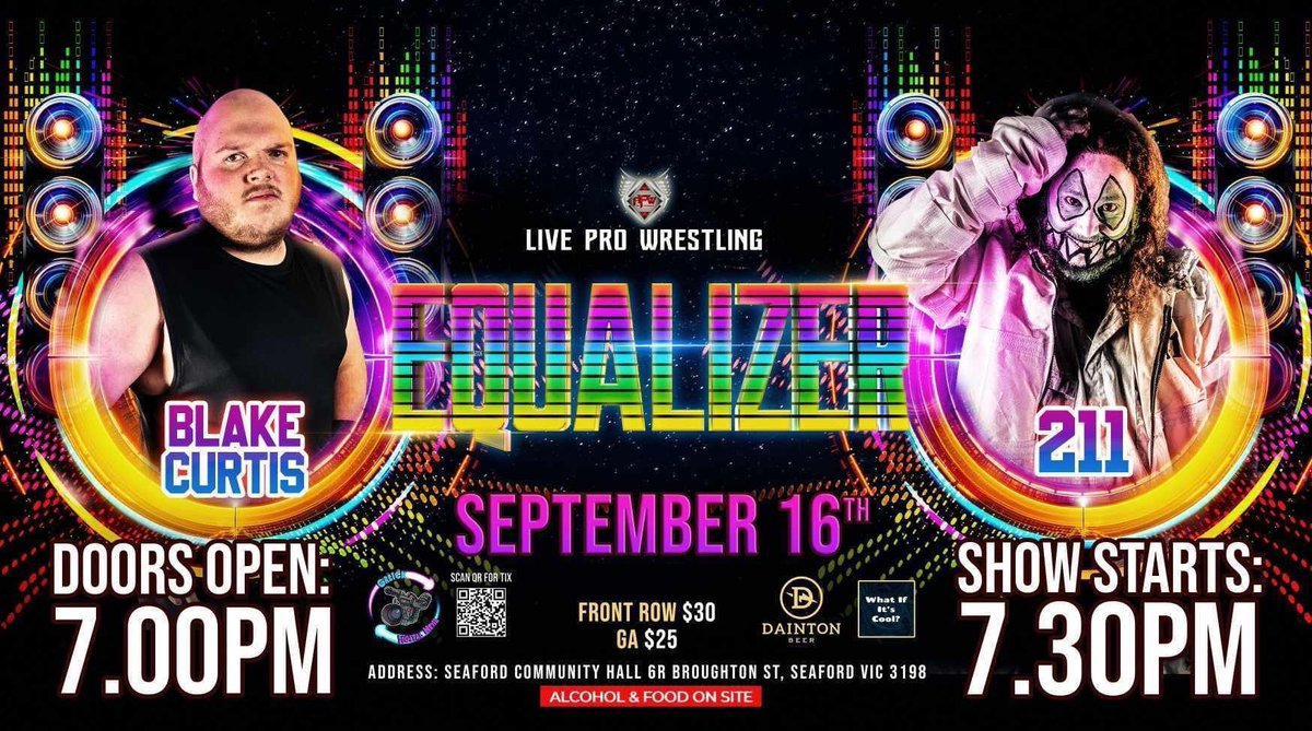 AdrenalinePW's tweet photo. MATCHES CONFIRMED!!! 

@theblakecutris v @Inmate00211 
@BroderickMMc v @ThatValiantKid 
@NatashaV_PW v @rochelleroguepw 

#APWEqualizer 

📅 Saturday 16th September
🛣 Seaford Community Centre
🚪7pm
🔔 7.30pm
🎟 starting from $25 + booking fee
➡️ https://t.co/MsT9TqaWd5 https://t.co/MdFGKlj9QM