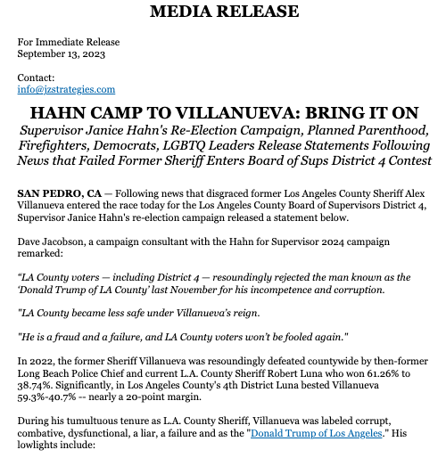 Janice Hahn tweet media