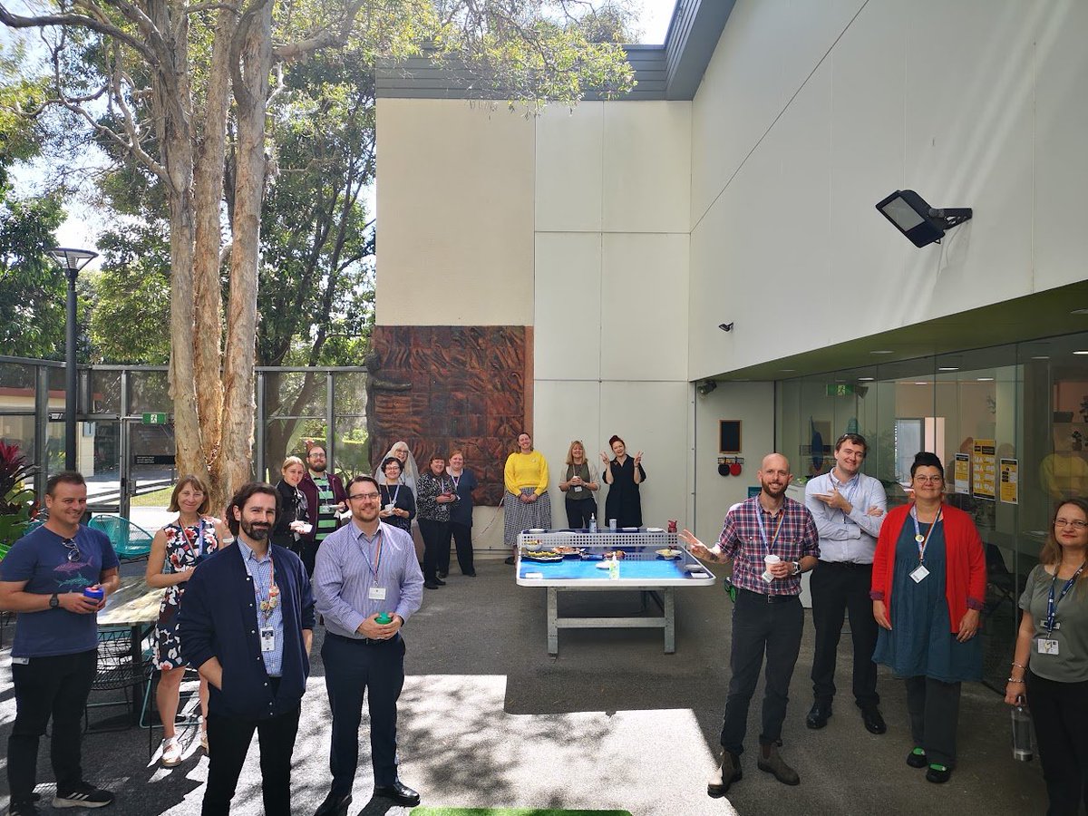 qutlibrary's tweet image. For #RUOKDay2023 we hosted a morning tea in #QUTLibrary courtyard at KG. Yummy treats and great conversations. It is wonderful to work in a place with colleagues who are kind, caring and compassionate. Any day is a good day to ask #RUOK. You could change someone&apos;s life. #JustAsk