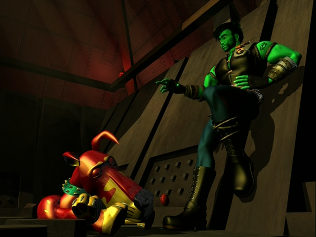 GlitchBob452's tweet image. Want more comparisons? Here are some from #ReBoot Season 3, episode 5 &quot;Icons&quot;. #EnzoMatrix

1. ADV DVDs (2001)
2. Shout Factory DVDs (2011-23)
3. Bootleg PAL DVDs from very degraded tapes (2003)
4. Hi-res render (1997) scaled down to SD PAL