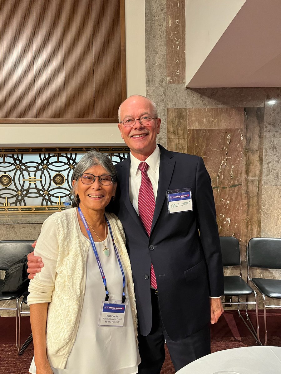 Thankful to @RallyForNIH for training advocates tonight for tomorrow's Rally for Medical Research Hill Day!  @nationaleczema ambassador, Kathy, is representing us!  Medical research funding is so important!

#FundNIH #NEAAmbassadors #eczema #research #RallyMedRes