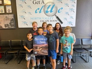 Students from Ms. Boden's gifted class escaped the North Valley Escape The Room.