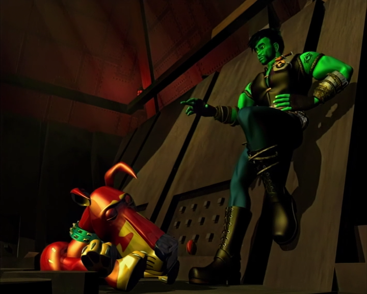 GlitchBob452's tweet image. Want more comparisons? Here are some from #ReBoot Season 3, episode 5 &quot;Icons&quot;. #EnzoMatrix

1. ADV DVDs (2001)
2. Shout Factory DVDs (2011-23)
3. Bootleg PAL DVDs from very degraded tapes (2003)
4. Hi-res render (1997) scaled down to SD PAL