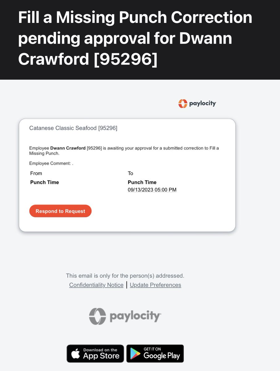 janeyclair's tweet photo. @Paylocity still getting emails misdirected to me. Please take me off your email profiles https://t.co/dqV6XArbqO