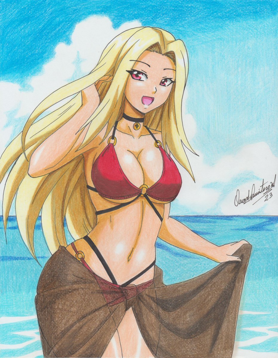 [Silver Snow Amongst The Waves]
Huge thanks to <a href="/OscarQu29891920/">RavernClouk Design</a> for doing this piece of Irisviel von Einzbern for the summer time.