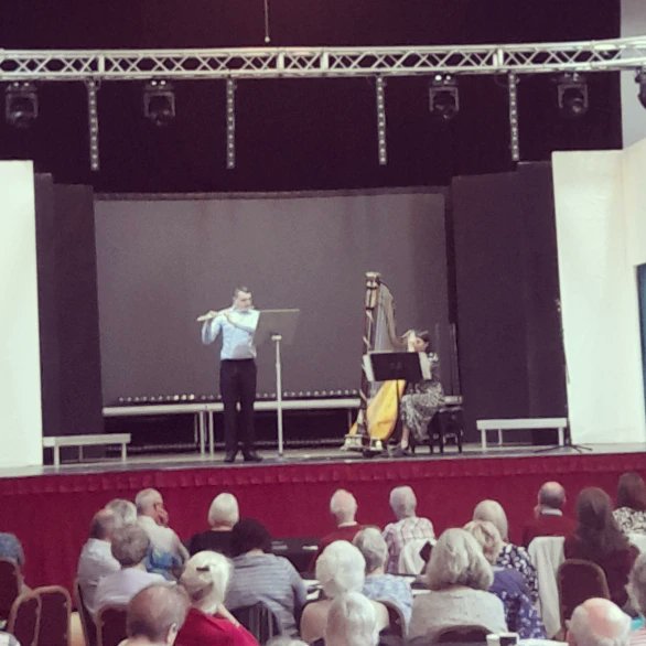 KirkleesTownHls's tweet image. Flawless flute &amp;amp; harp performance at Dewsbury Town Hall as part of our Kirklees Concert Season @operanorth Thank you to the exceptionally talented Luke O'Toole and Celine Saout. #operanorth #kyom23 @musicinkirklees Great to see the audience enjoying our delicious pre-show lunch!